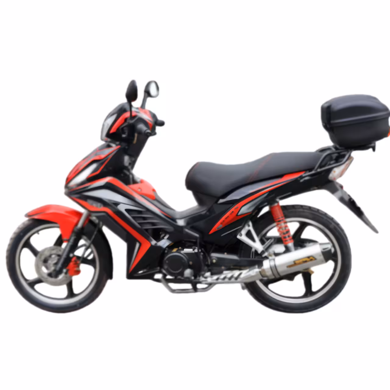 107cc Motorcycle with High-Torque Air-Cooled Zongshen Engine and Dual Disc Brakes