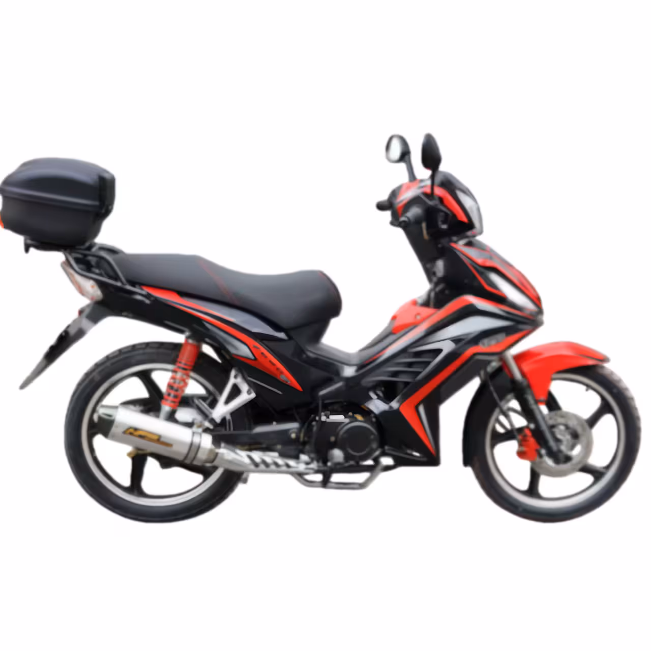 107cc Motorcycle with High-Torque Air-Cooled Zongshen Engine and Dual Disc Brakes