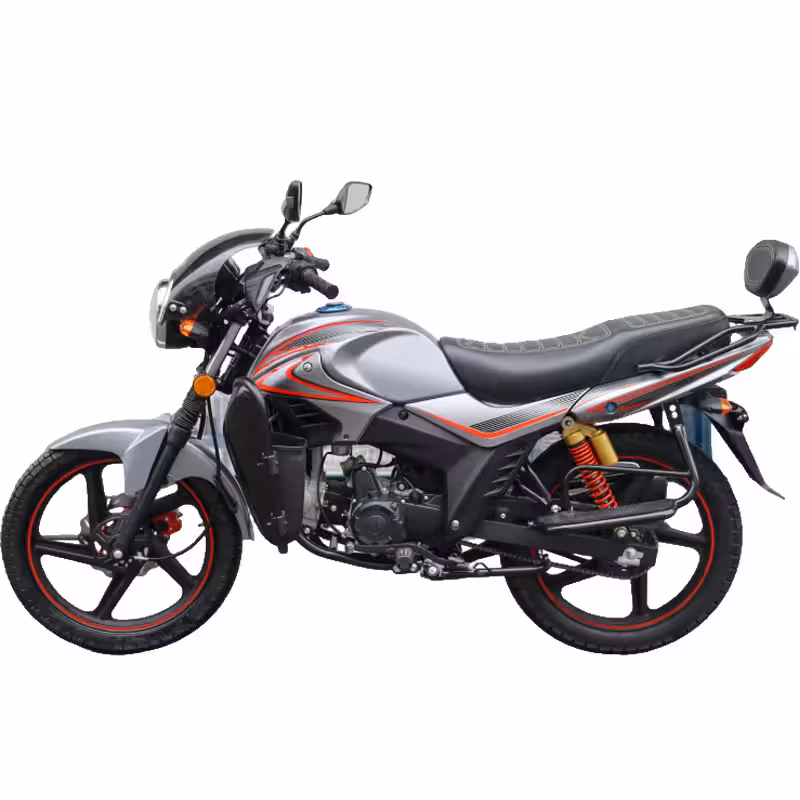 107cc Motorcycle with Air-Cooled Engine, Dual Disc Brakes and 18 inch Tires