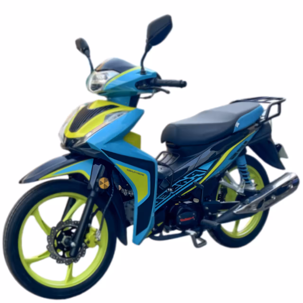 107cc Scooter with Air-Cooled Engine, Dual Disc Brakes and 17 inch Tires