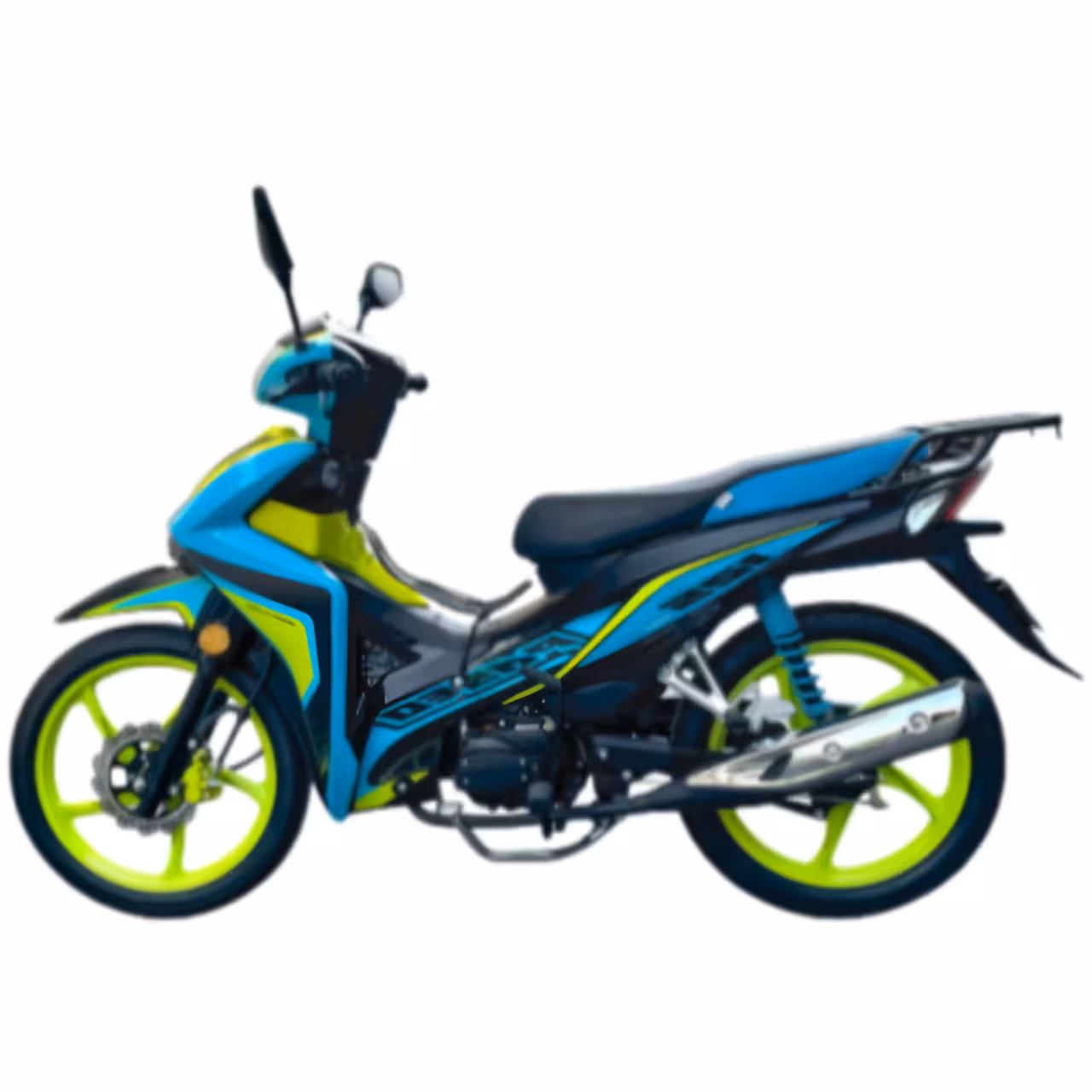 107cc Scooter with Air-Cooled Engine, Dual Disc Brakes and 17 inch Tires