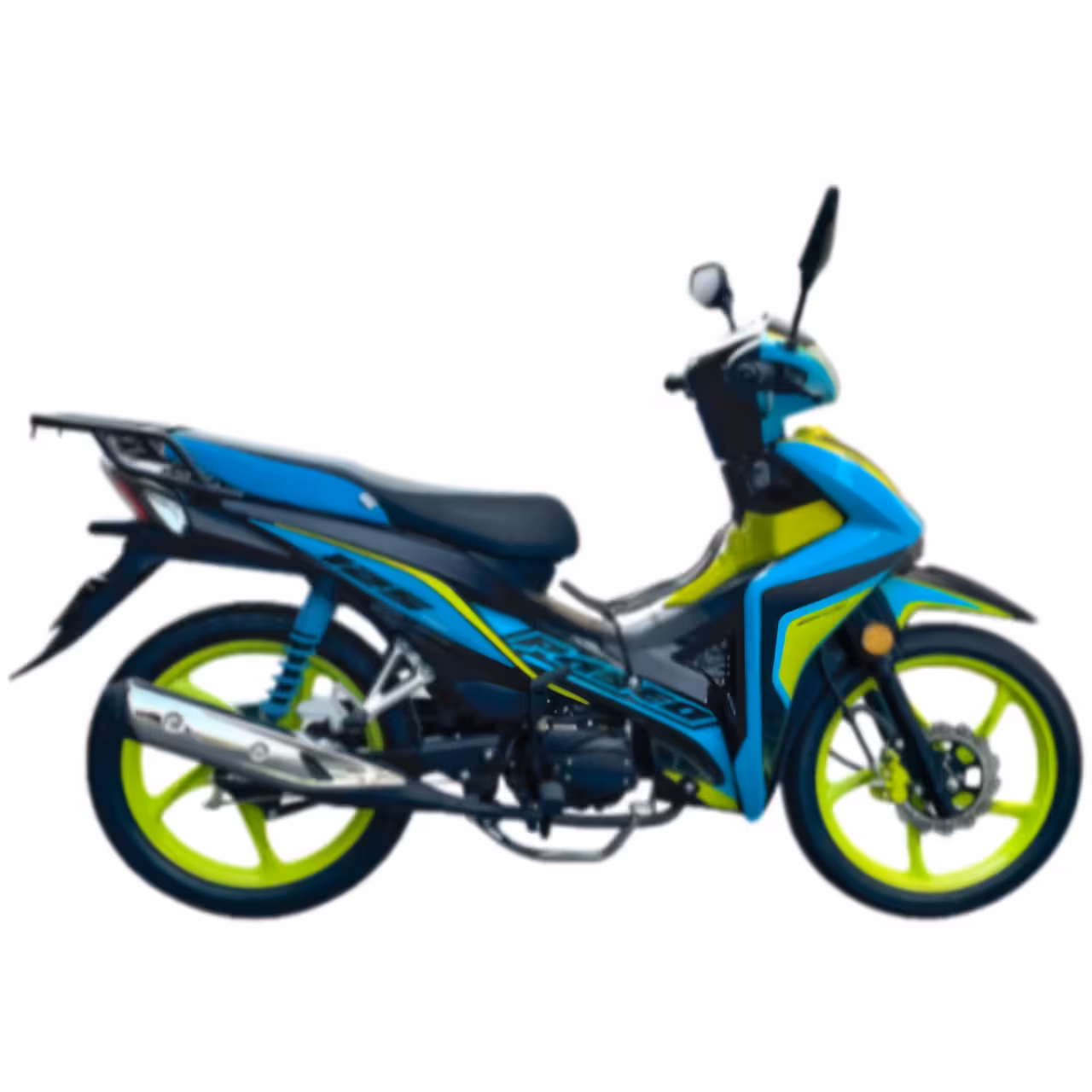 107cc Scooter with Air-Cooled Engine, Dual Disc Brakes and 17 inch Tires