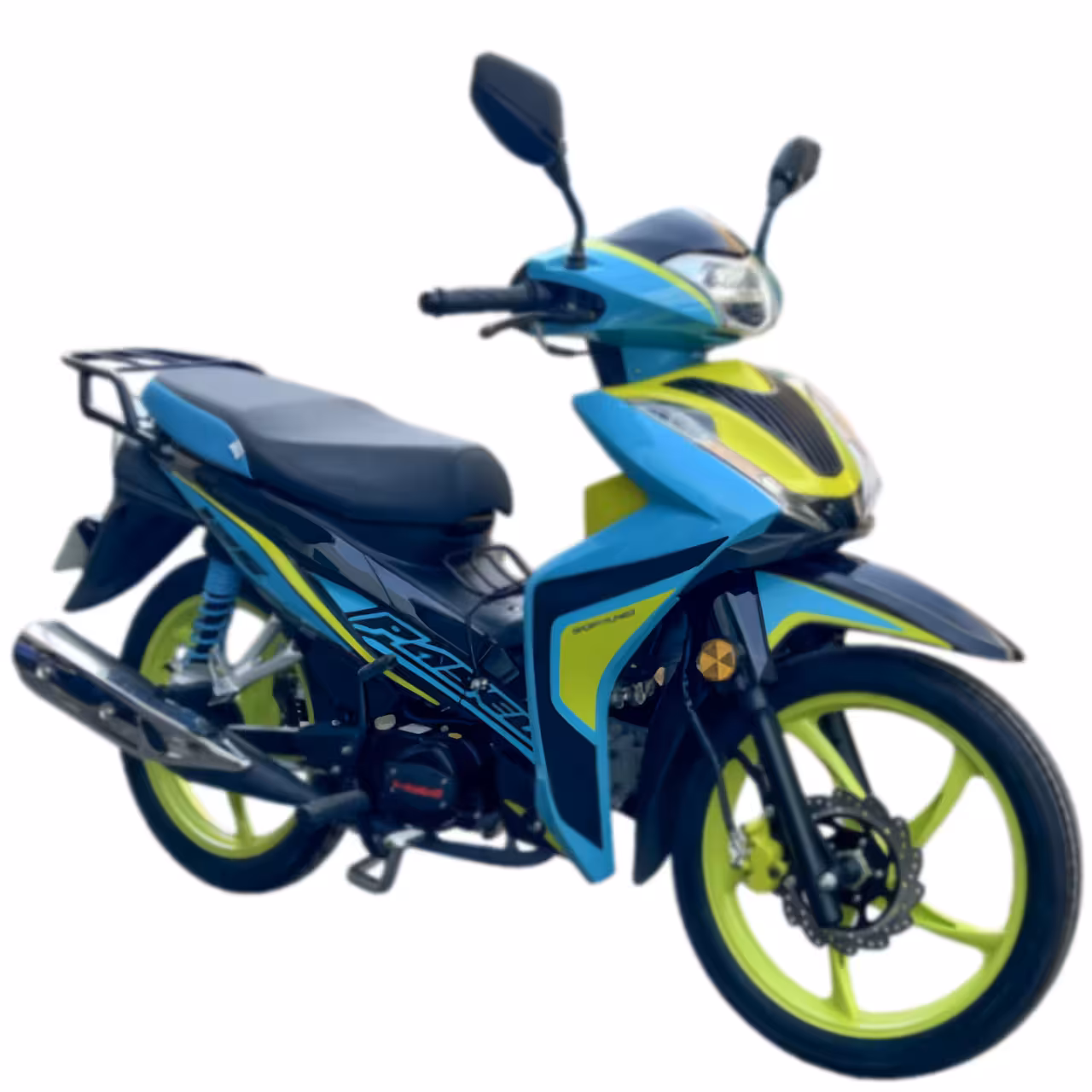 107cc Scooter with Air-Cooled Engine, Dual Disc Brakes and 17 inch Tires