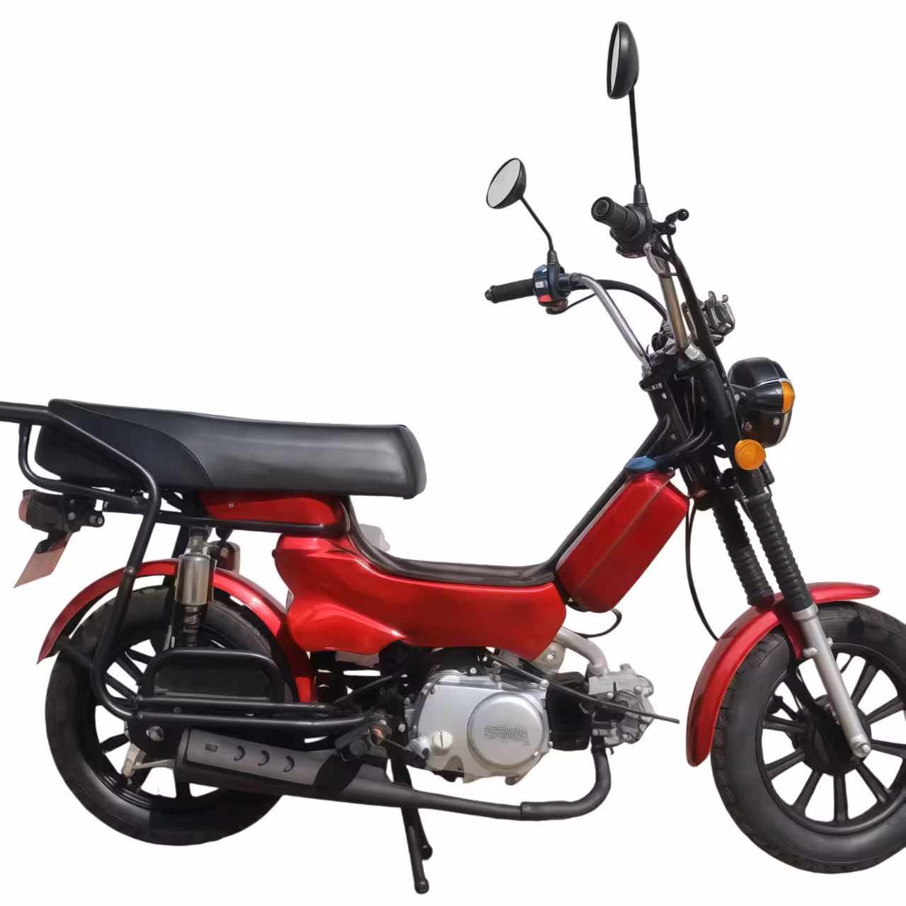 100cc Gasoline Mini Motorcycle Four Stroke Kick Start Chain Drive Hydraulic Front Shocks