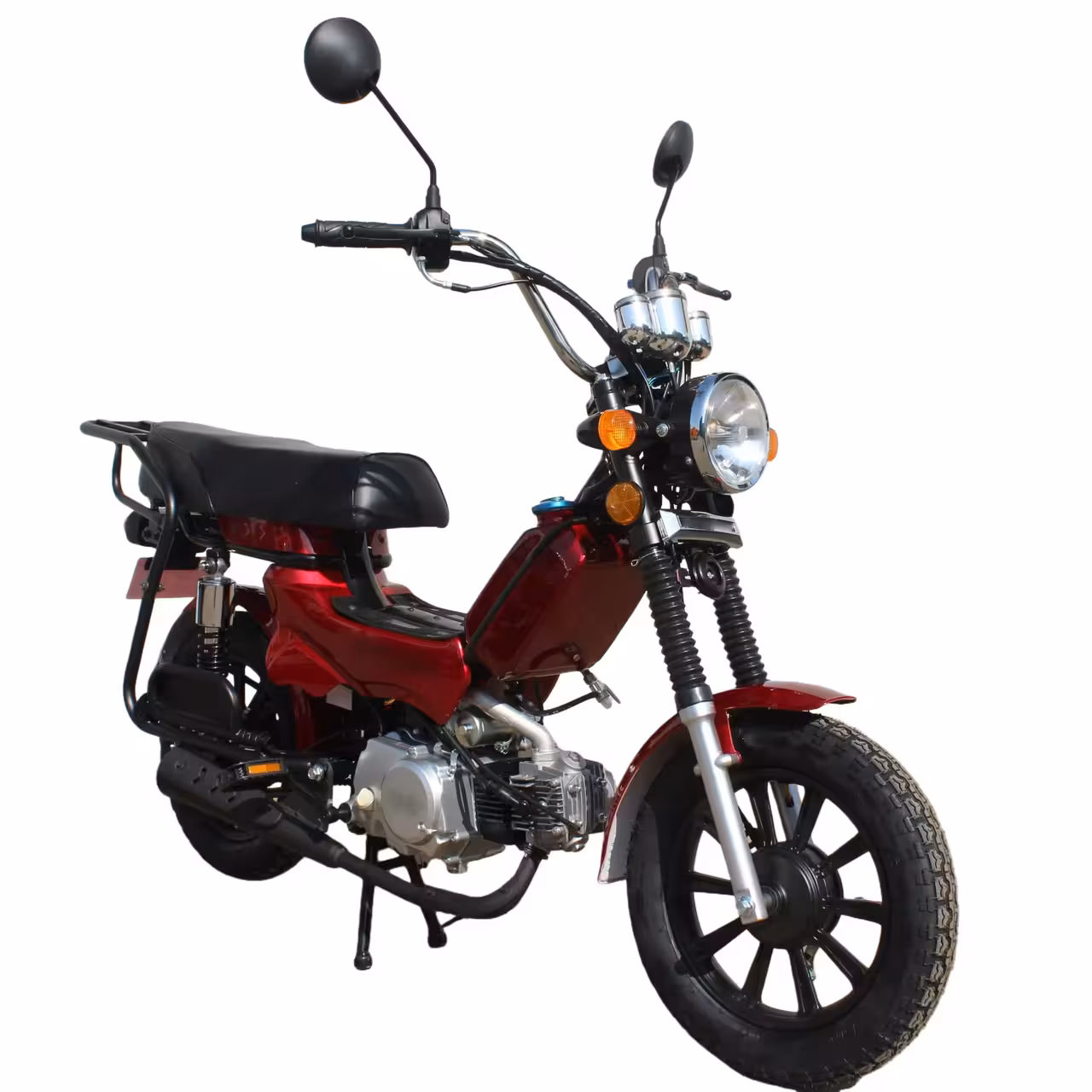 100cc Gasoline Mini Motorcycle Four Stroke Kick Start Chain Drive Hydraulic Front Shocks