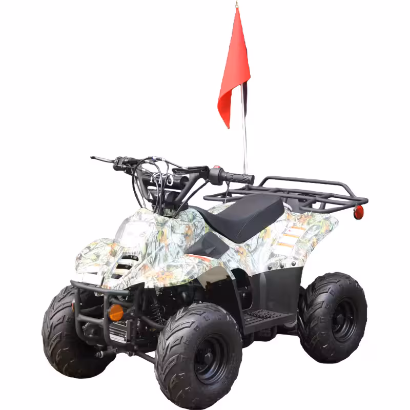 110cc Gasoline ATV Front Drum Rear Disc Brakes 50km/h Max Speed 2.2L Fuel Tank