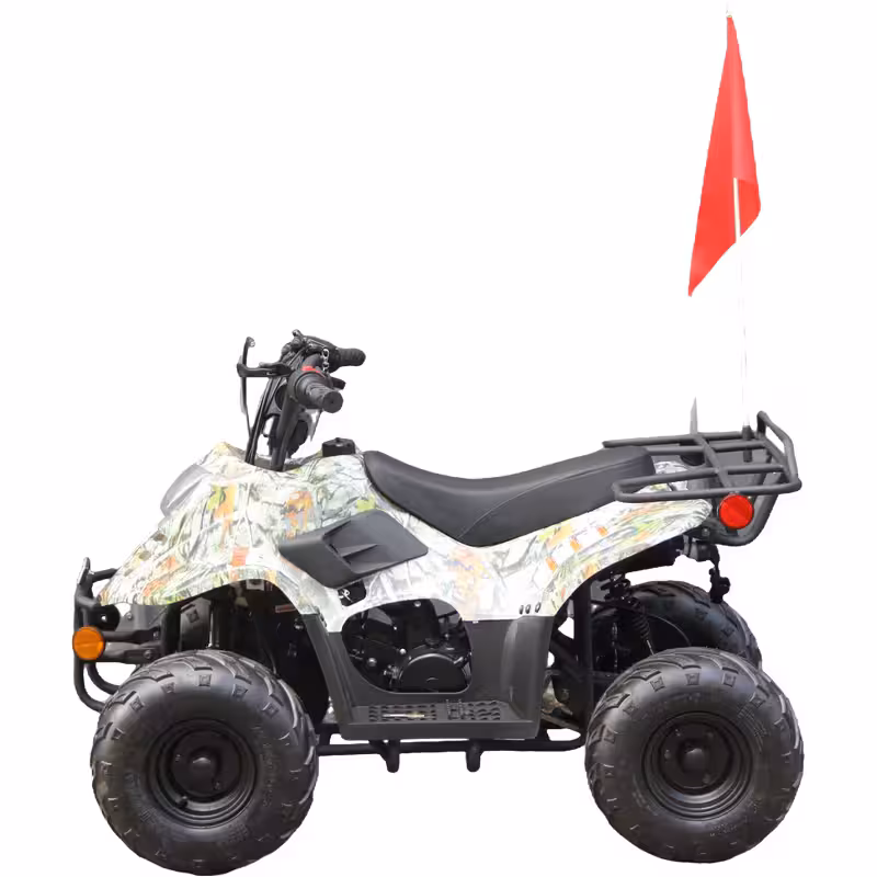 110cc Gasoline ATV Front Drum Rear Disc Brakes 50km/h Max Speed 2.2L Fuel Tank