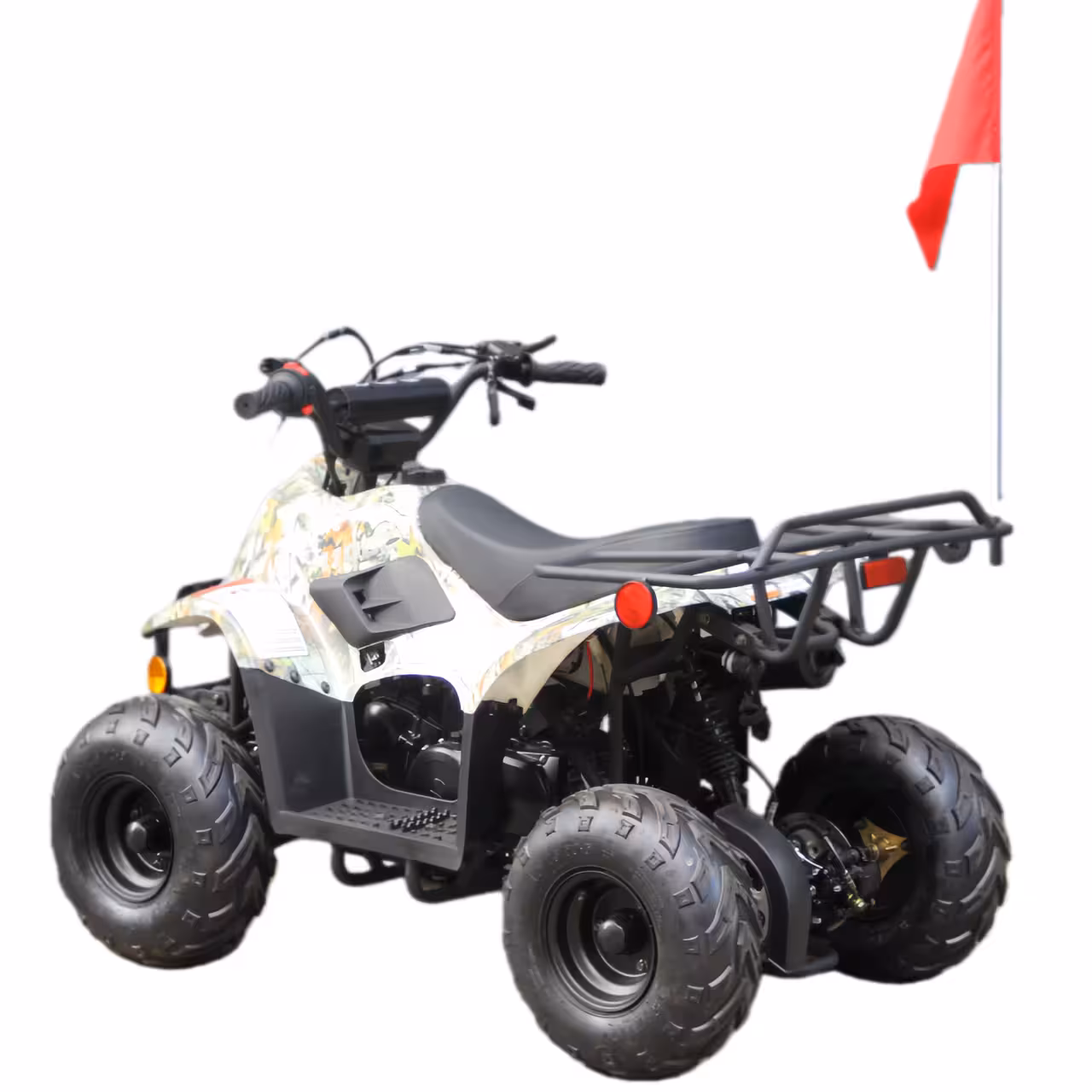 110cc Gasoline ATV Front Drum Rear Disc Brakes 50km/h Max Speed 2.2L Fuel Tank