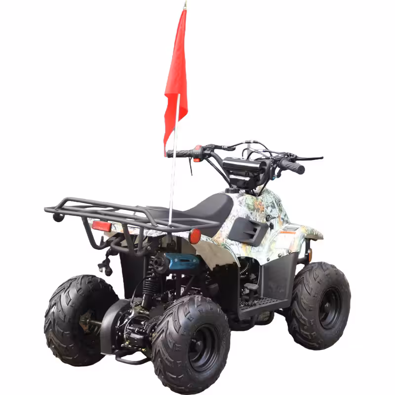 110cc Gasoline ATV Front Drum Rear Disc Brakes 50km/h Max Speed 2.2L Fuel Tank