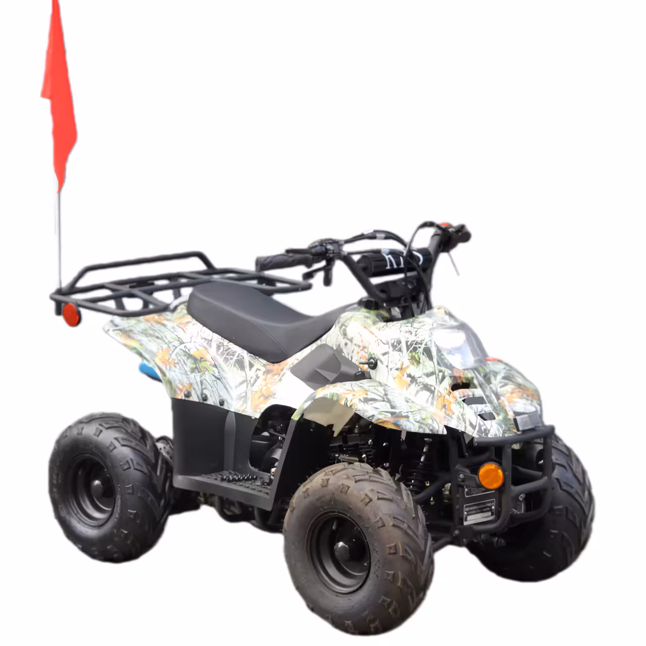 110cc Gasoline ATV Front Drum Rear Disc Brakes 50km/h Max Speed 2.2L Fuel Tank
