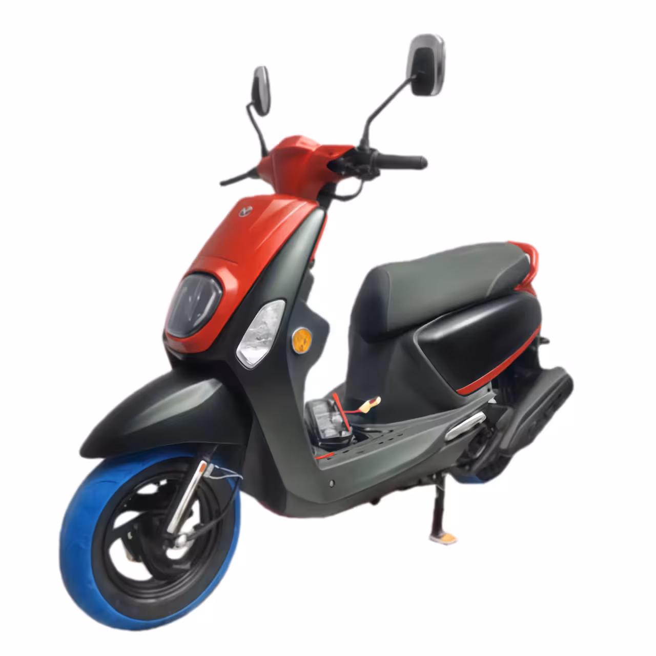 110cc Gasoline Motorcycle High Spec Engine Front Disc and Rear Drum Brakes Electric Kick Start Hydraulic Suspension 3.