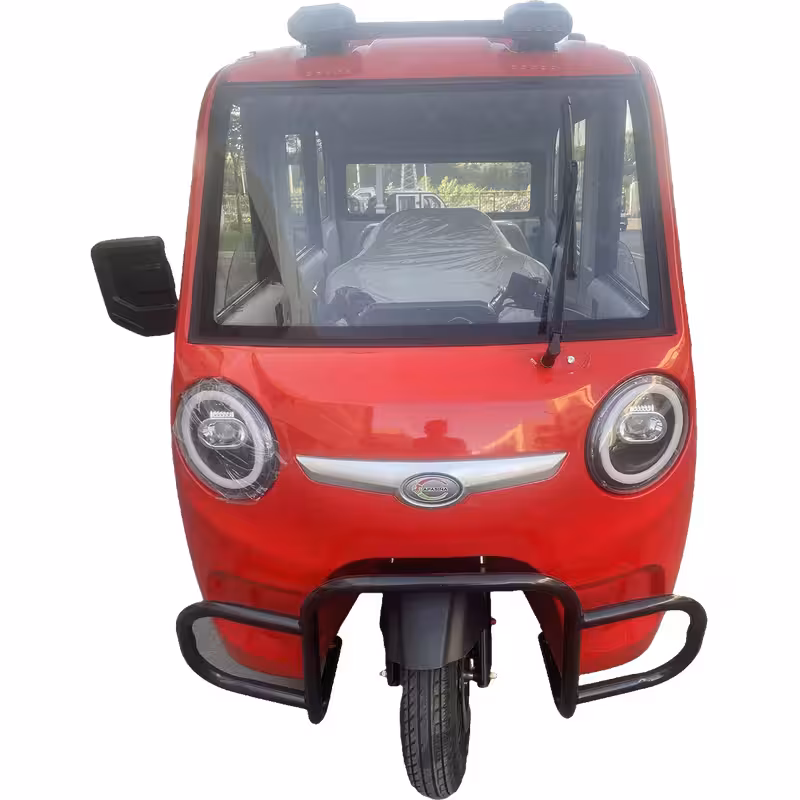 1200W Electric 3-Wheel Vehicle Fully Enclosed 4-Seater Passenger Truck for Adults 60V New Energy