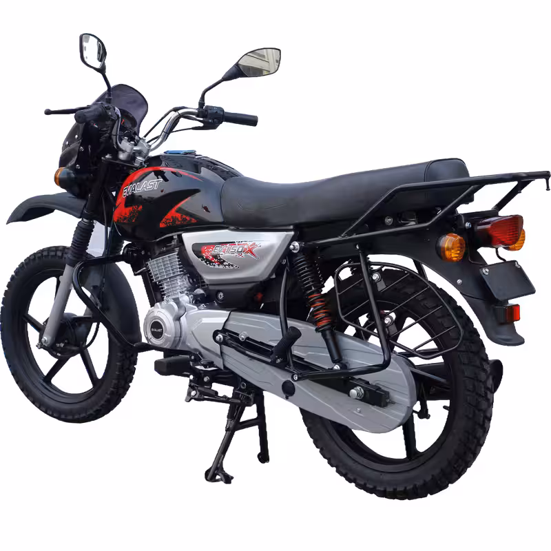125cc Gasoline Motorcycle Front Rear Drum Brakes Electric Kick Start 17 inch Alloy Wheels
