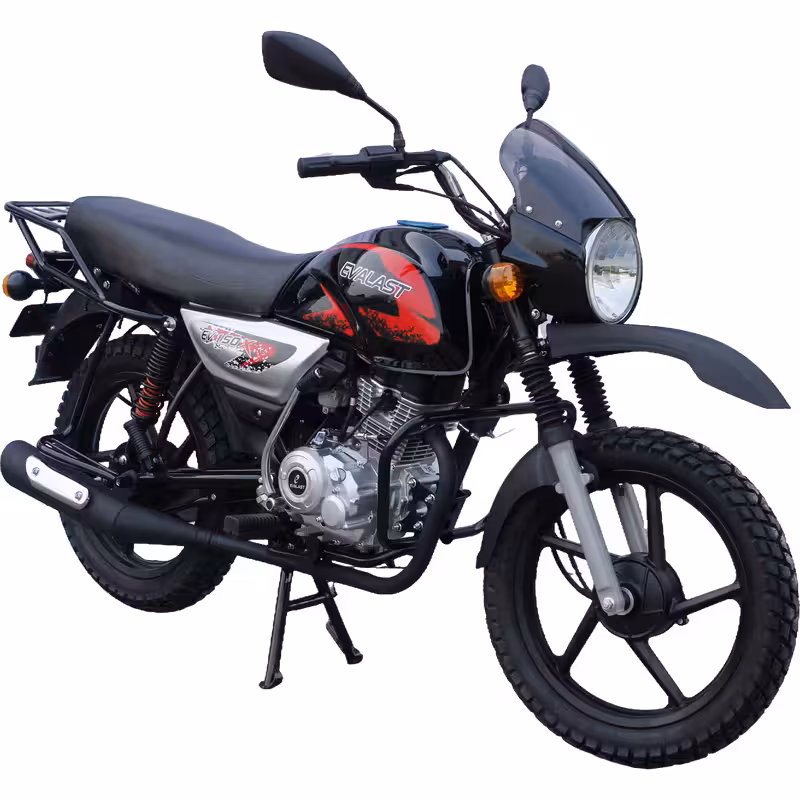 125cc Gasoline Motorcycle Front Rear Drum Brakes Electric Kick Start 17 inch Alloy Wheels