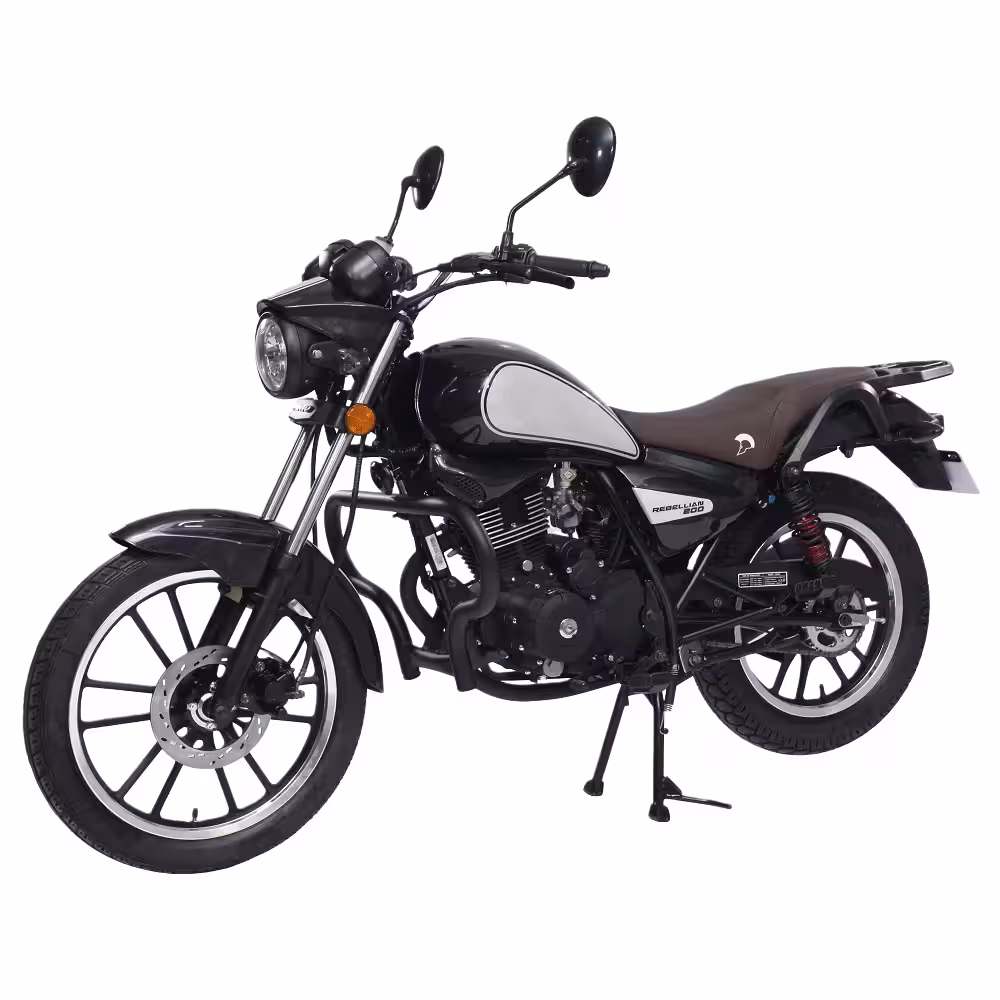 125cc Gasoline Adventure Motorcycle 4 Stroke Engine Front Disc and Rear Drum Brakes Dual Start 18 inch Tires