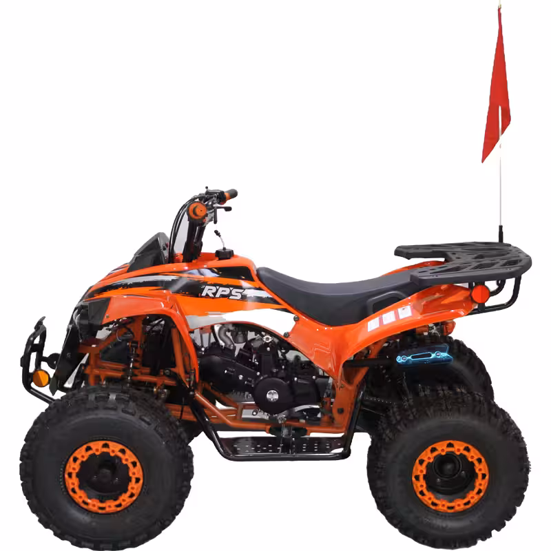 125cc Gasoline ATV Front Drum Rear Disc Brakes 60km/h Max Speed 2.2L Fuel Tank EFI