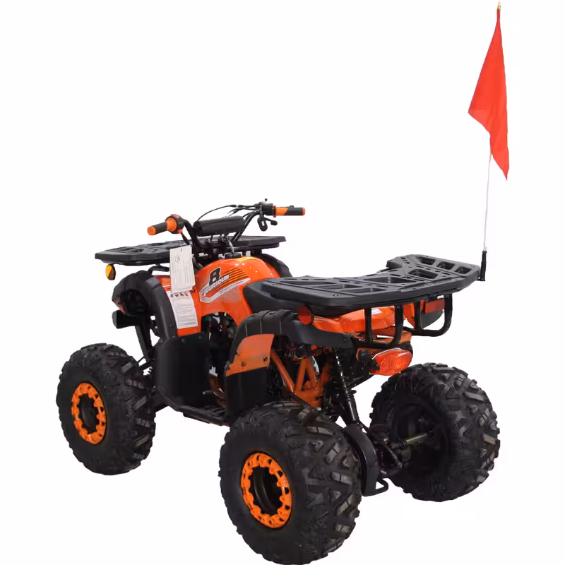 125cc Gasoline ATV Front Drum Rear Disc Brakes 60km/h Max Speed 2.2L Fuel Tank