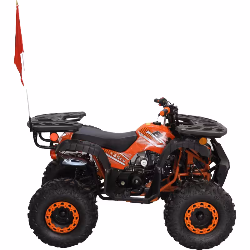 125cc Gasoline ATV Front Drum Rear Disc Brakes 60km/h Max Speed 2.2L Fuel Tank