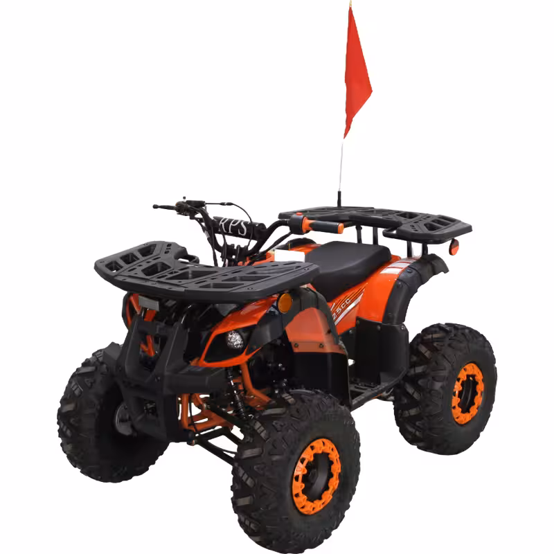 125cc Gasoline ATV Front Drum Rear Disc Brakes 60km/h Max Speed 2.2L Fuel Tank