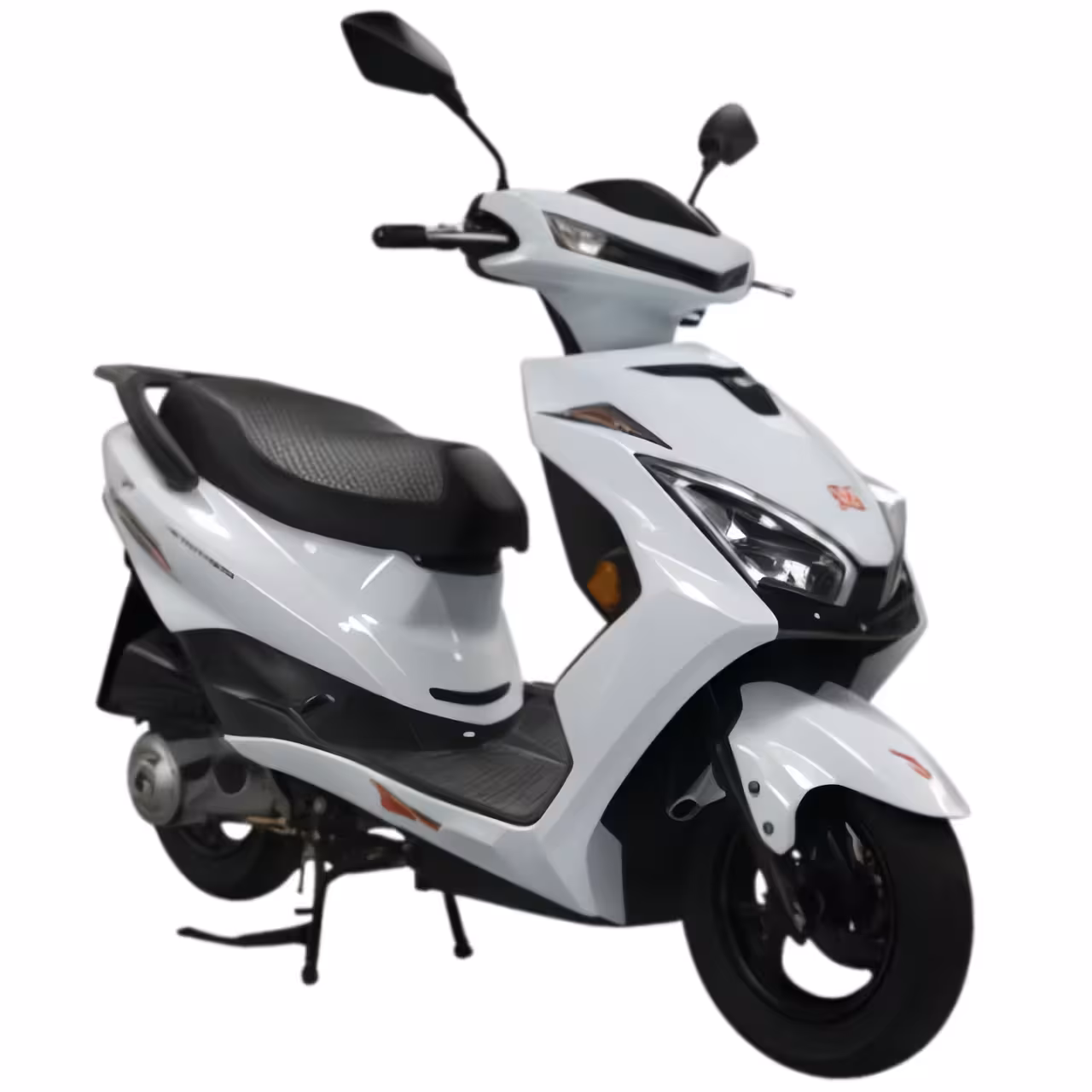125cc Gasoline Scooter Front and Rear Disc Brakes Electric Kick Start Aluminum Wheels Sporty Design