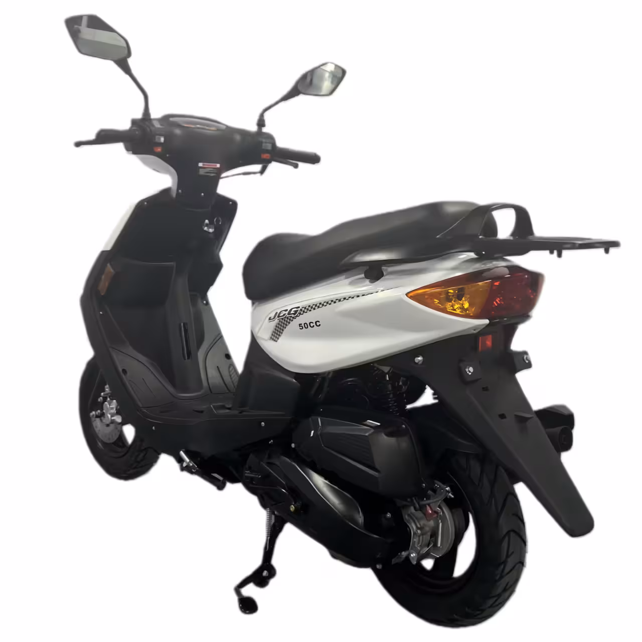 125cc Gasoline Scooter Compact Jog Design Front Disc and Rear Drum Brakes Hydraulic Suspension Lightweight Build