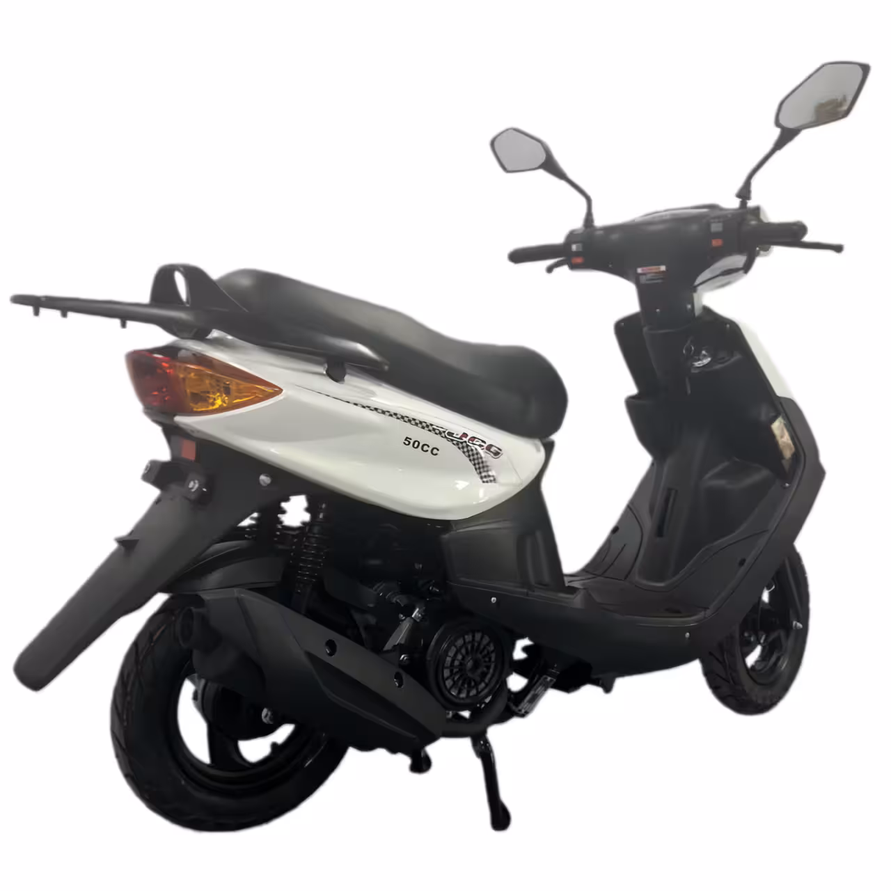 125cc Gasoline Scooter Compact Jog Design Front Disc and Rear Drum Brakes Hydraulic Suspension Lightweight Build