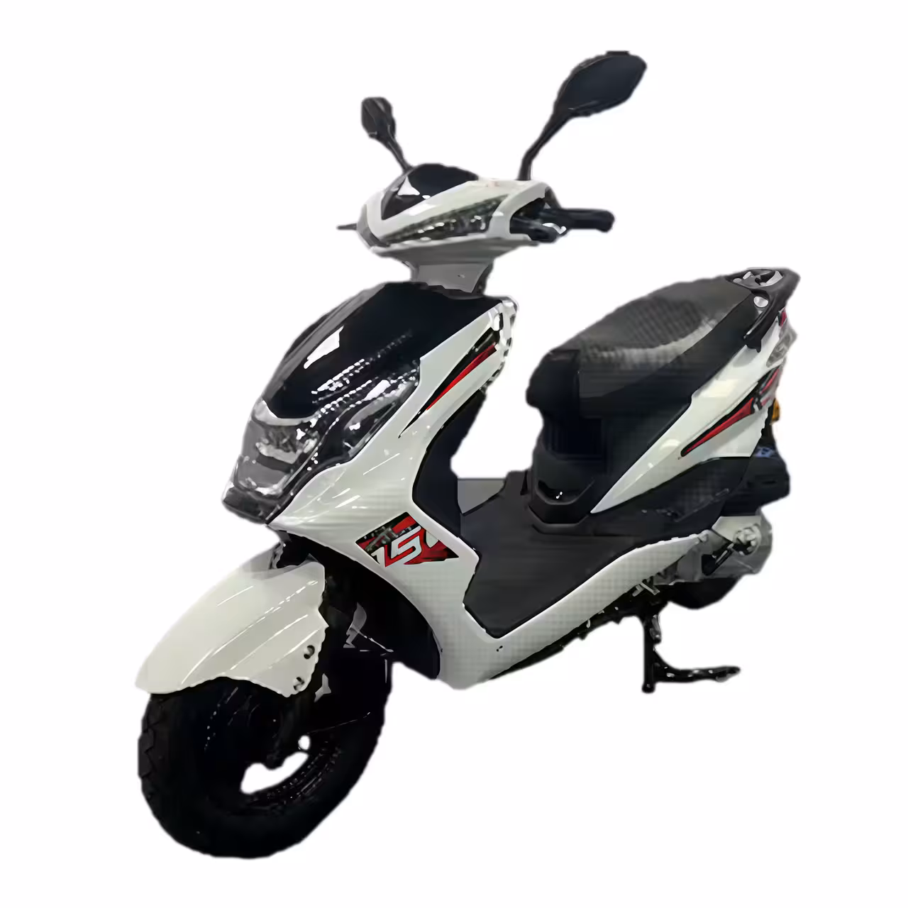 125cc Gasoline Scooter Dual Start Front Disc and Rear Drum Brakes Hydraulic Suspension Aluminum Wheels Sporty Look