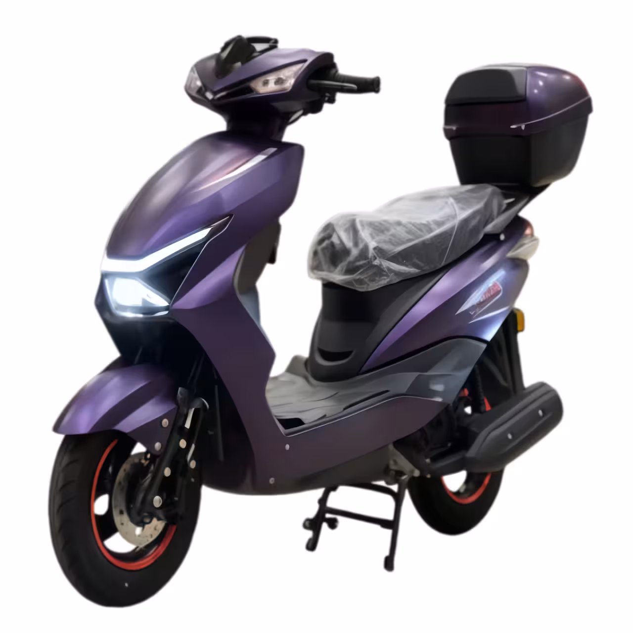 125cc Gasoline Scooter Front Disc Rear Drum Brakes Dual Start Hydraulic Suspension Aluminum Wheels