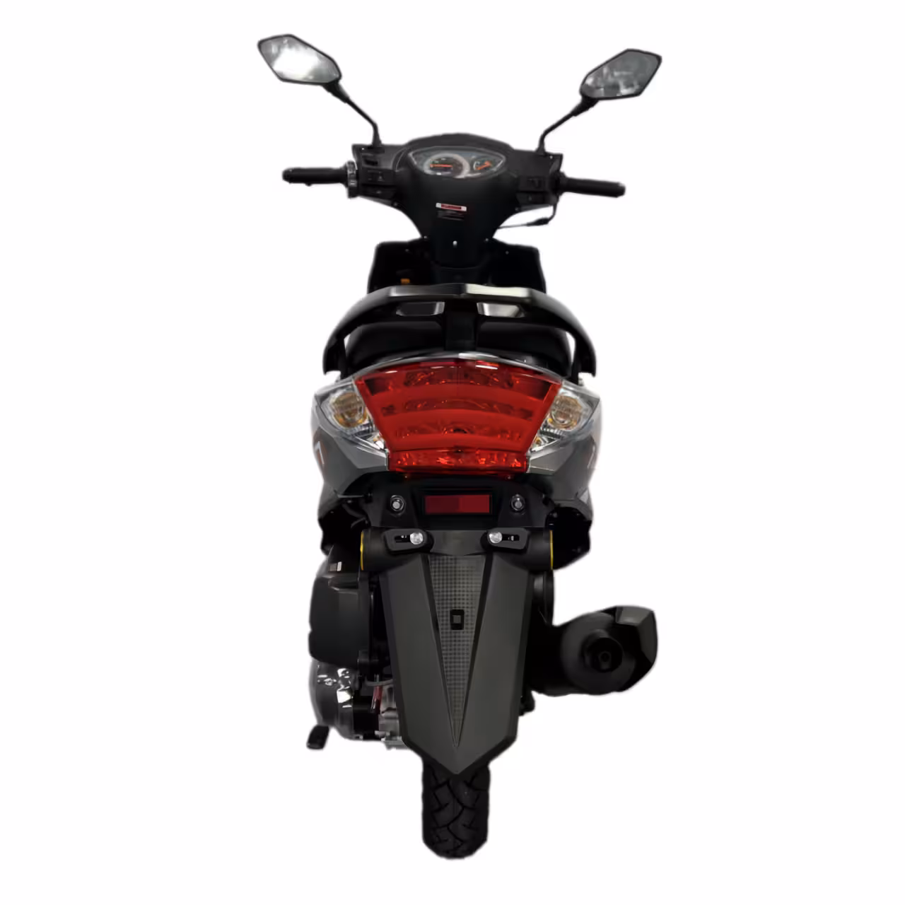 125cc Gasoline Scooter Dual Start Front Disc and Rear Drum Brakes Hydraulic Suspension Aluminum Wheels Sporty Compact