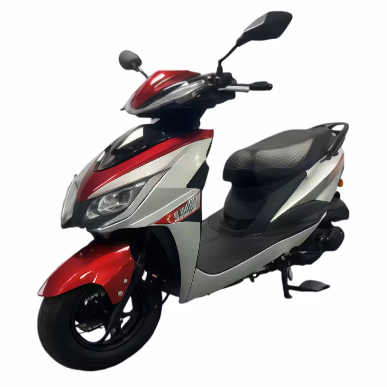 125cc Gasoline Scooter Front Disc Rear Drum Brakes Dual Start Hydraulic Suspension Aluminum Wheels