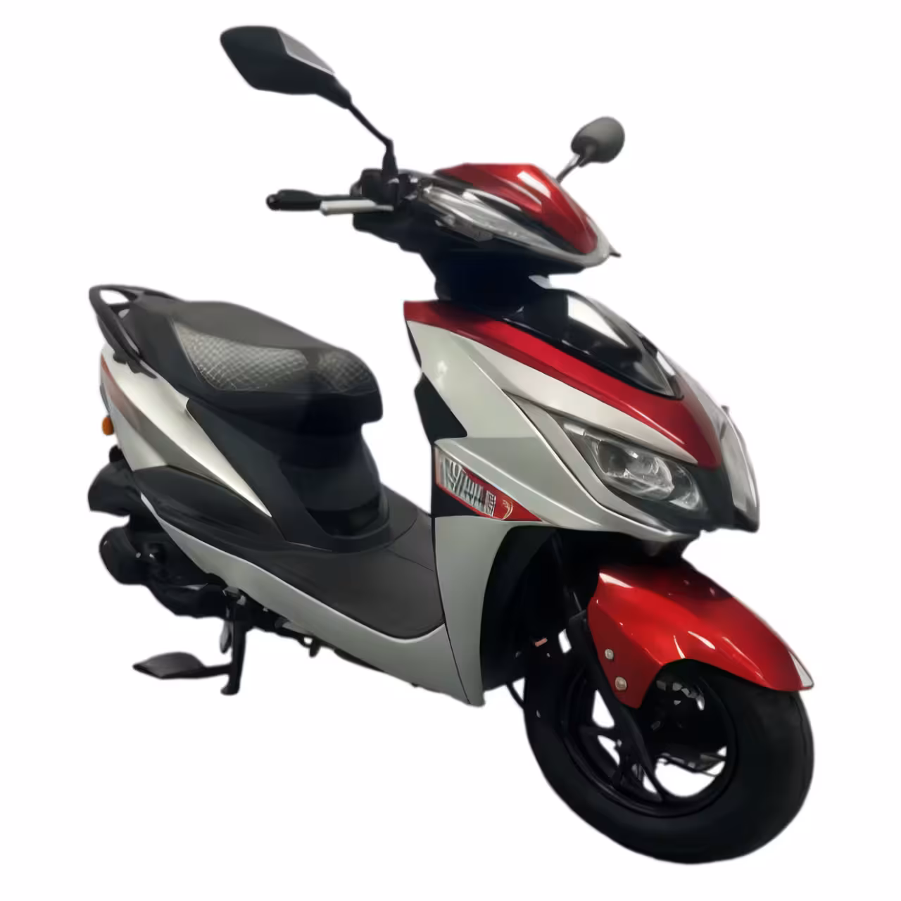 125cc Gasoline Scooter Front Disc Rear Drum Brakes Dual Start Hydraulic Suspension Aluminum Wheels