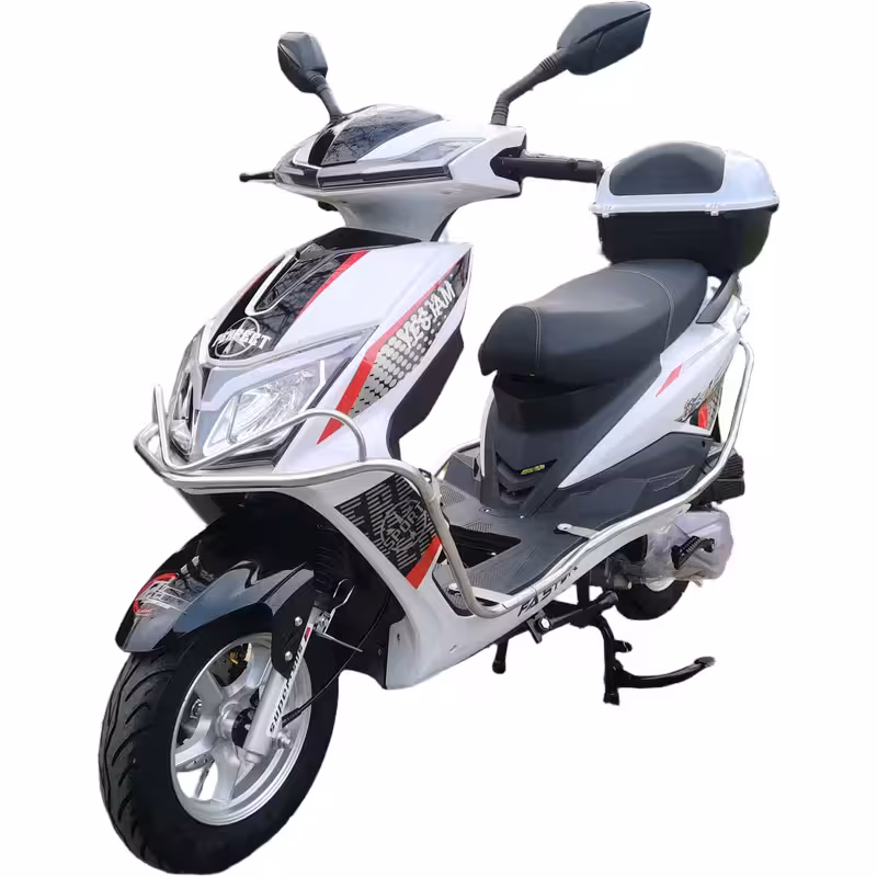 150cc Gasoline Scooter 4 Stroke CDI Ignition Front Disc and Rear Drum Brakes Electric Kick Start 350-10 Tires Compact