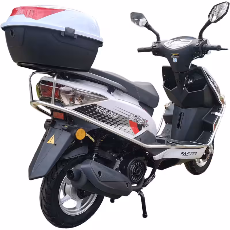 150cc Gasoline Scooter 4 Stroke CDI Ignition Front Disc and Rear Drum Brakes Electric Kick Start 350-10 Tires Compact