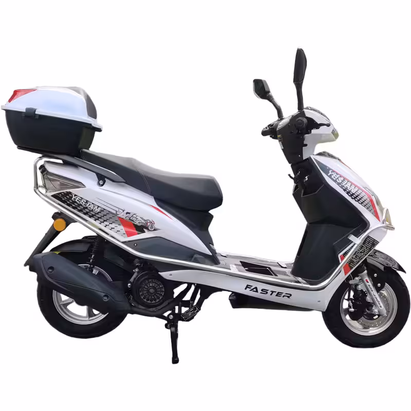 150cc Gasoline Scooter 4 Stroke CDI Ignition Front Disc and Rear Drum Brakes Electric Kick Start 350-10 Tires Compact