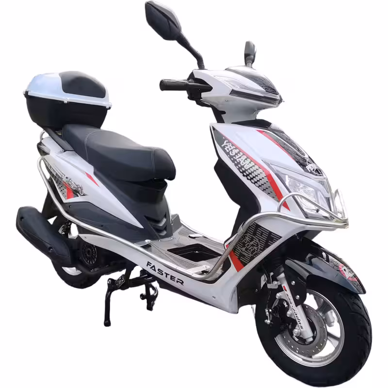 150cc Gasoline Scooter 4 Stroke CDI Ignition Front Disc and Rear Drum Brakes Electric Kick Start 350-10 Tires Compact