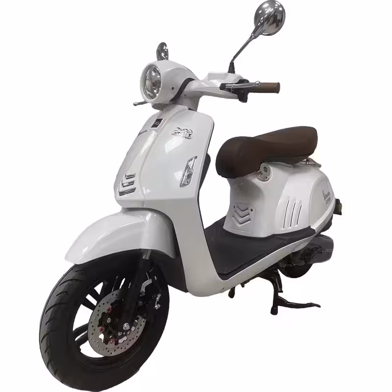150cc Gasoline Scooter High Torque Belt Drive Front Disc Rear Drum Dual Start Compact Design