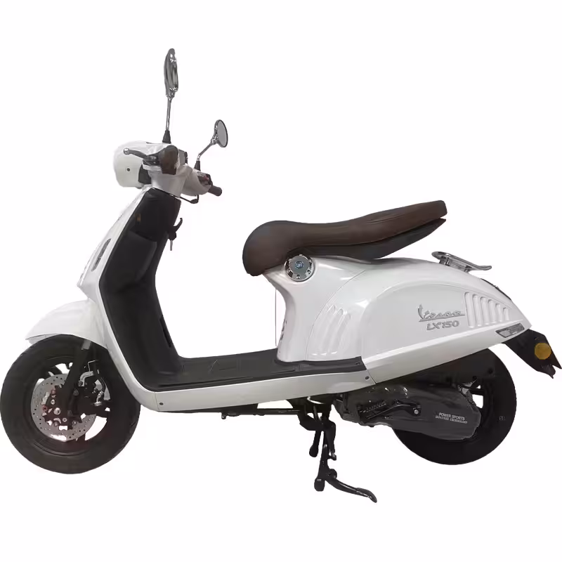 150cc Gasoline Scooter High Torque Belt Drive Front Disc Rear Drum Dual Start Compact Design