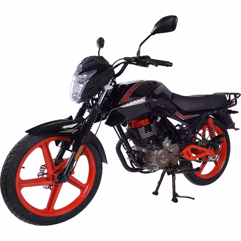 150cc Gasoline Cruiser Motorcycle Air-Cooled Engine Front Disc and Rear Drum Brakes Dual Start Lightweight