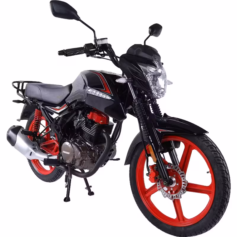 150cc Gasoline Cruiser Motorcycle Air-Cooled Engine Front Disc and Rear Drum Brakes Dual Start Lightweight