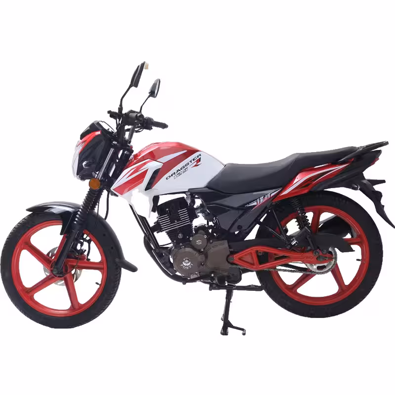 150cc Gasoline Motorcycle Front Disc Rear Drum Brakes Electric Foot Start 18 inch Wheels