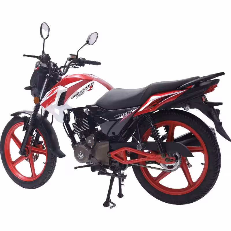 150cc Gasoline Motorcycle Front Disc Rear Drum Brakes Electric Foot Start 18 inch Wheels