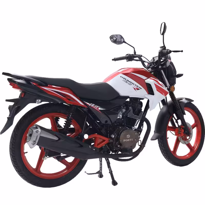 150cc Gasoline Motorcycle Front Disc Rear Drum Brakes Electric Foot Start 18 inch Wheels