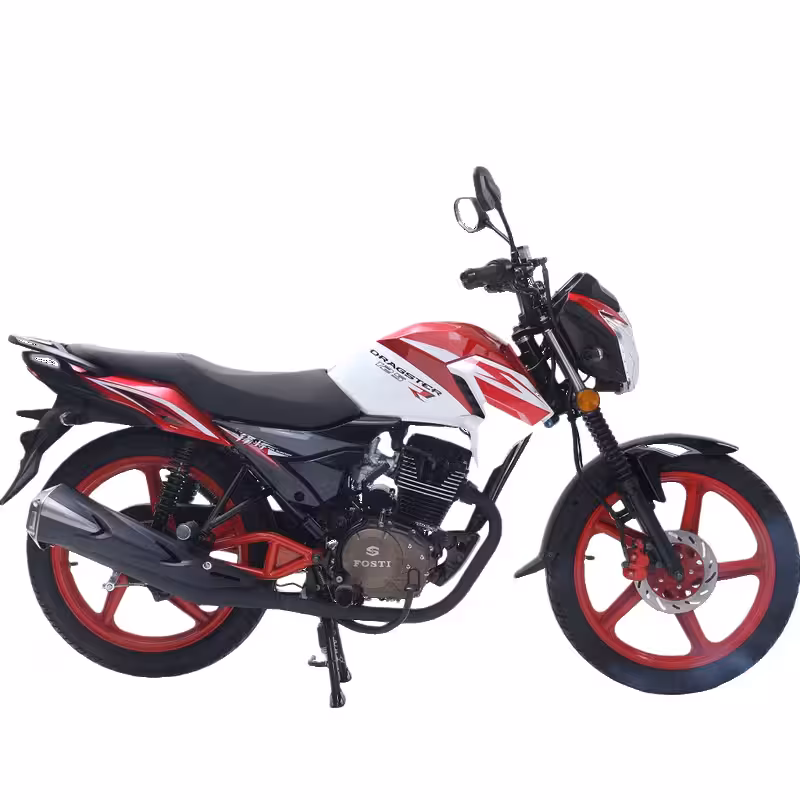 150cc Gasoline Motorcycle Front Disc Rear Drum Brakes Electric Foot Start 18 inch Wheels