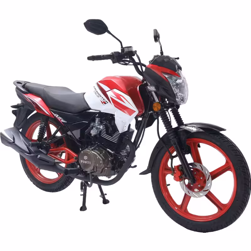 150cc Gasoline Motorcycle Front Disc Rear Drum Brakes Electric Foot Start 18 inch Wheels