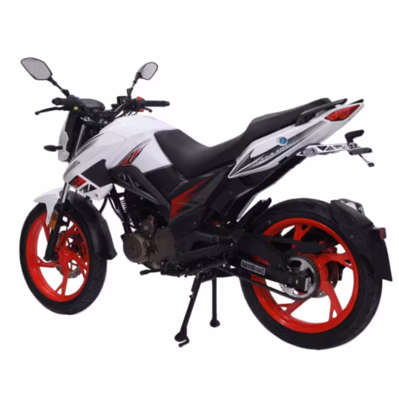 150cc Gasoline Motorcycle High Torque 4 Stroke Front Disc Rear Drum Electric Kick Start Alloy Wheels