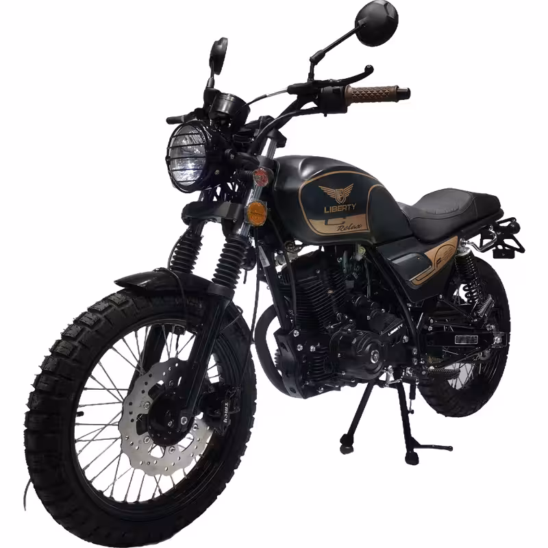 150cc Gasoline Motorcycle High Torque 4 Stroke Front Disc Rear Drum CDI Ignition Alloy Rims