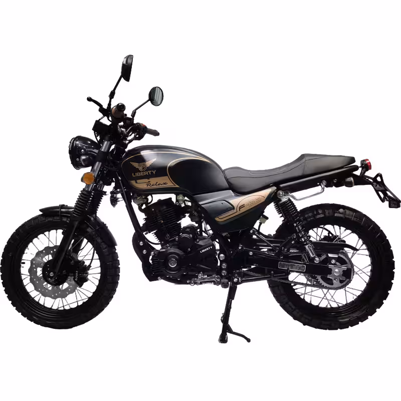 150cc Gasoline Motorcycle High Torque 4 Stroke Front Disc Rear Drum CDI Ignition Alloy Rims