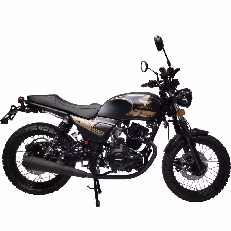 150cc Gasoline Motorcycle High Torque 4 Stroke Front Disc Rear Drum CDI Ignition Alloy Rims