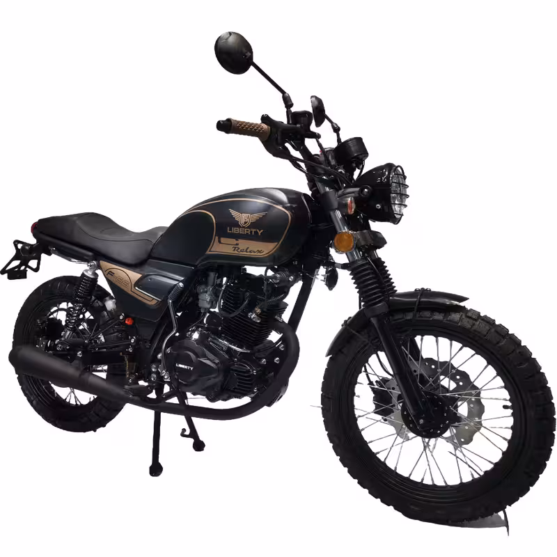 150cc Gasoline Motorcycle High Torque 4 Stroke Front Disc Rear Drum CDI Ignition Alloy Rims