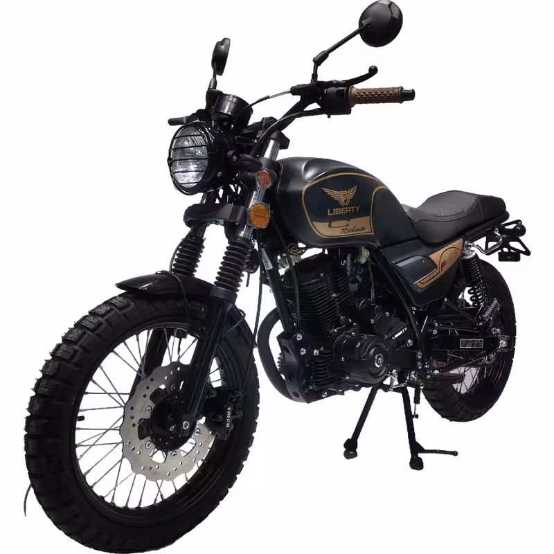 150cc Gasoline Motorcycle High Torque 4 Stroke Front Disc Rear Drum CDI Ignition Alloy Rims